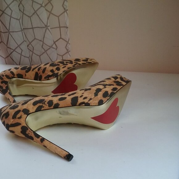 Woman' Shoes Pumps Size 9 "Luichiny" leopard Print Suede, 5.50 Heel, 1" Platform - Picture 16 of 16